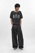 Colossus jeans, By Jaded London in Black Coating(M) - Rock Revival®