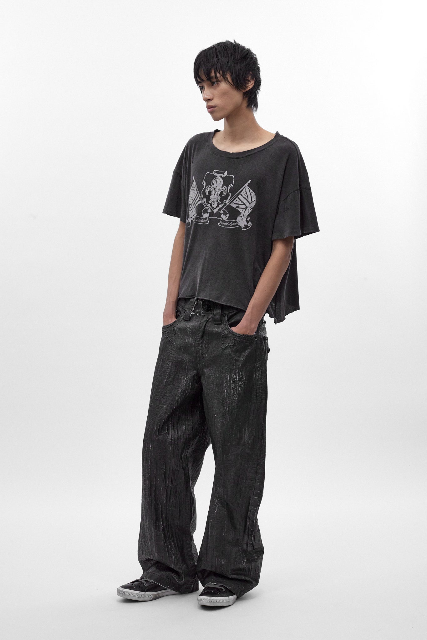 Colossus jeans, By Jaded London in Black Coating(M) - Rock Revival®