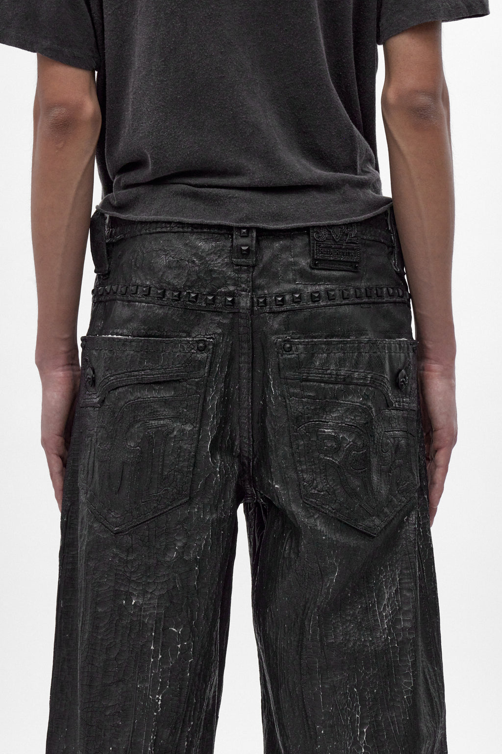 Colossus jeans, By Jaded London in Black Coating(M) - Rock Revival®