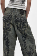 Rock Revival by Jaded London Colossus Jeans in Vintage Blue (W) - Rock Revival®