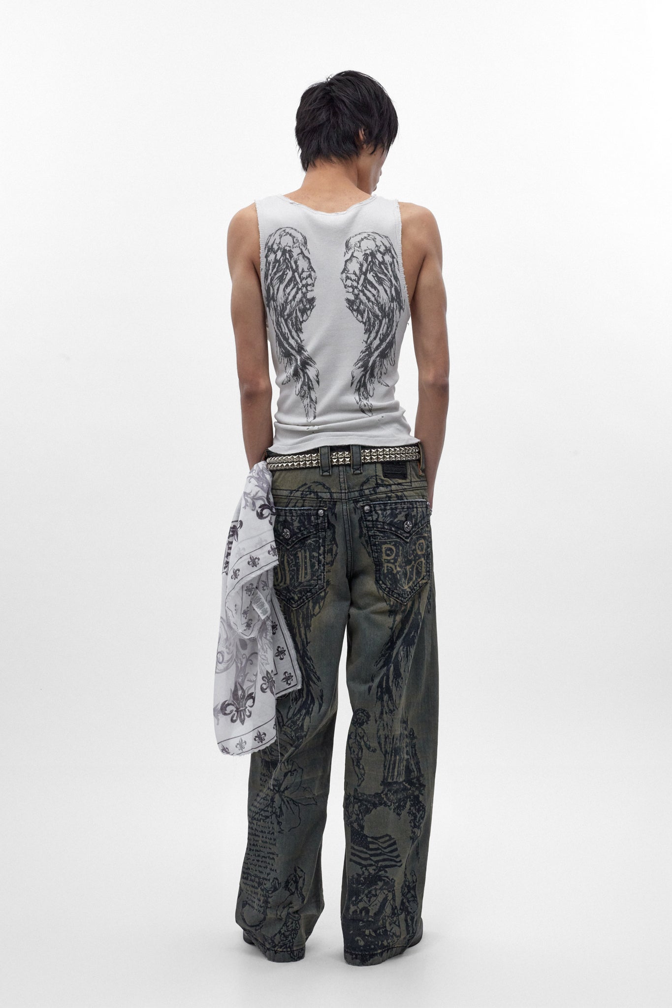 Rock Revival by Jaded London Colossus Jeans in Vintage Blue (M) - Rock Revival®