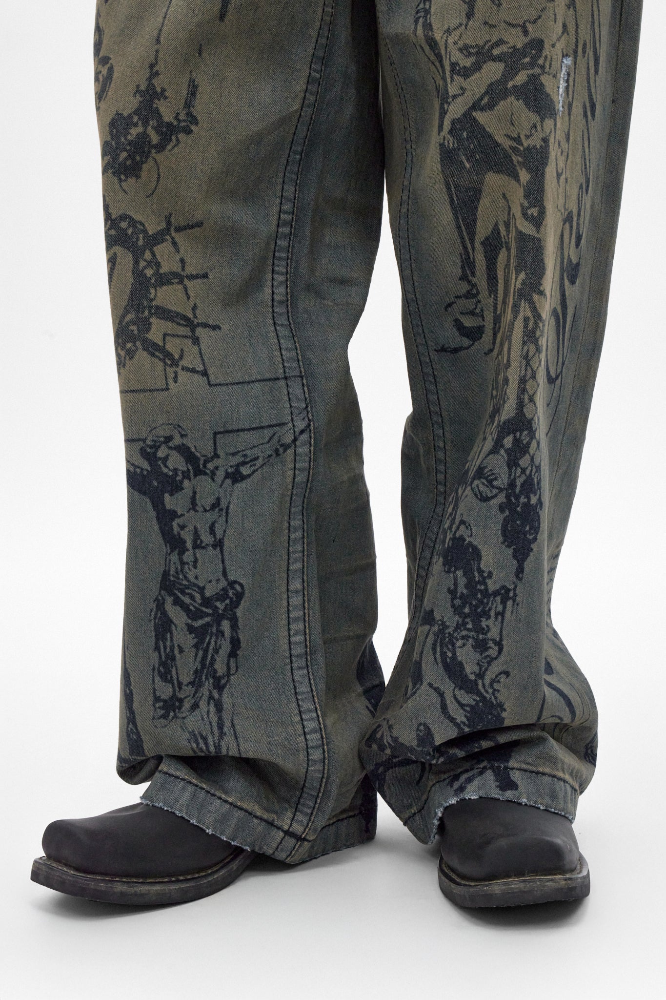 Rock Revival by Jaded London Colossus Jeans in Vintage Blue (M) - Rock Revival®