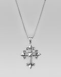 Fleur De Lis Cross Pendant Necklace - Rock Revival®