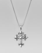 Fleur De Lis Cross Pendant Necklace - Rock Revival®