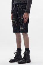 Pantalones cortos de mezclilla Deen en color negro lavado (Se necesitan imágenes)