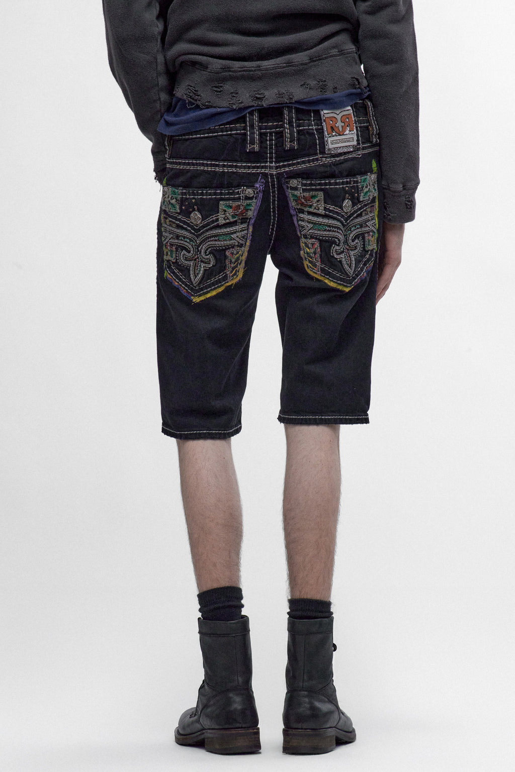 Pantalones cortos de mezclilla Deen en color negro lavado (Se necesitan imágenes)