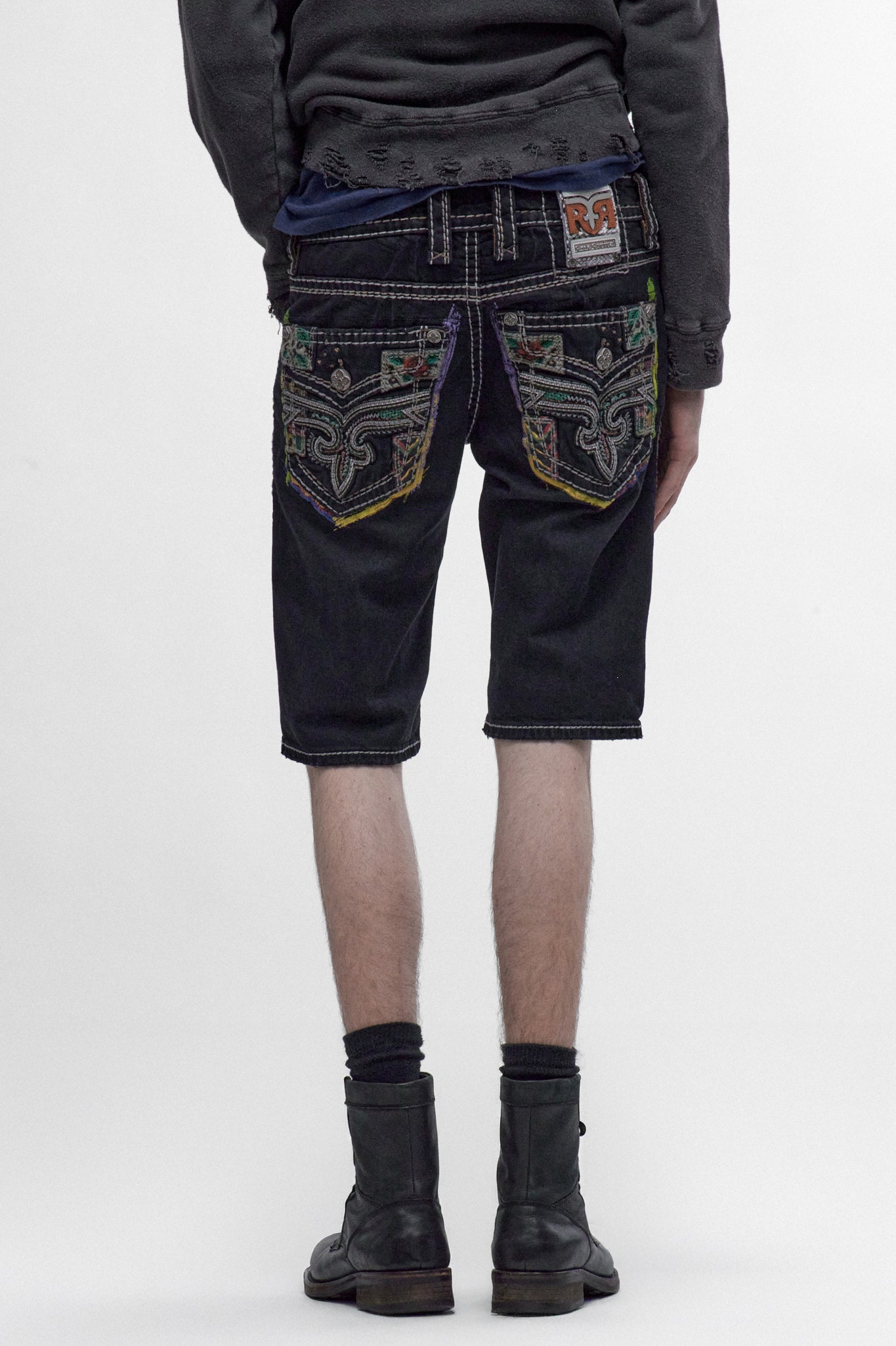 Pantalones cortos de mezclilla Deen en color negro lavado (Se necesitan imágenes)