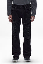 Destan Straight Jeans in Black