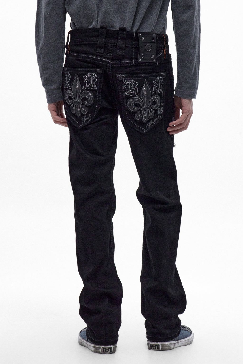 Destan Straight Jeans in Black