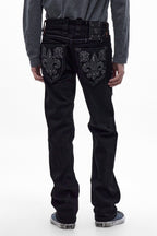 Destan Straight Jeans in Black
