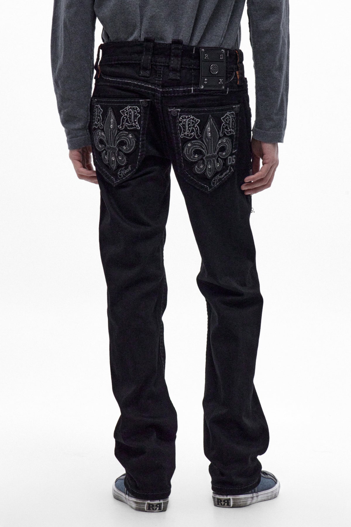 Destan Straight Jeans in Black