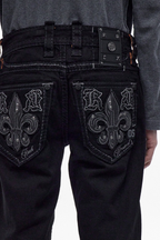 Destan Straight Jeans in Black