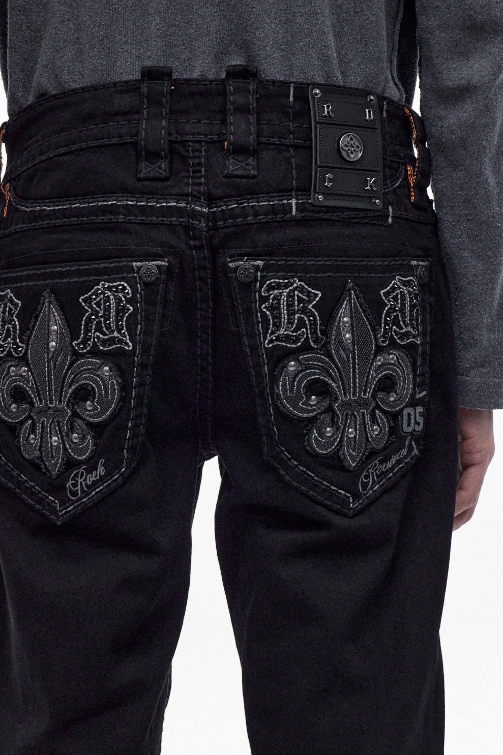 Destan Straight Jeans in Black