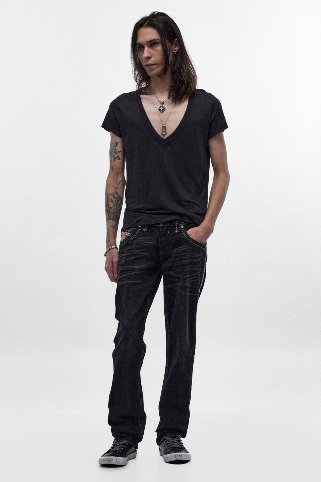 Eban Straight Jeans in Black