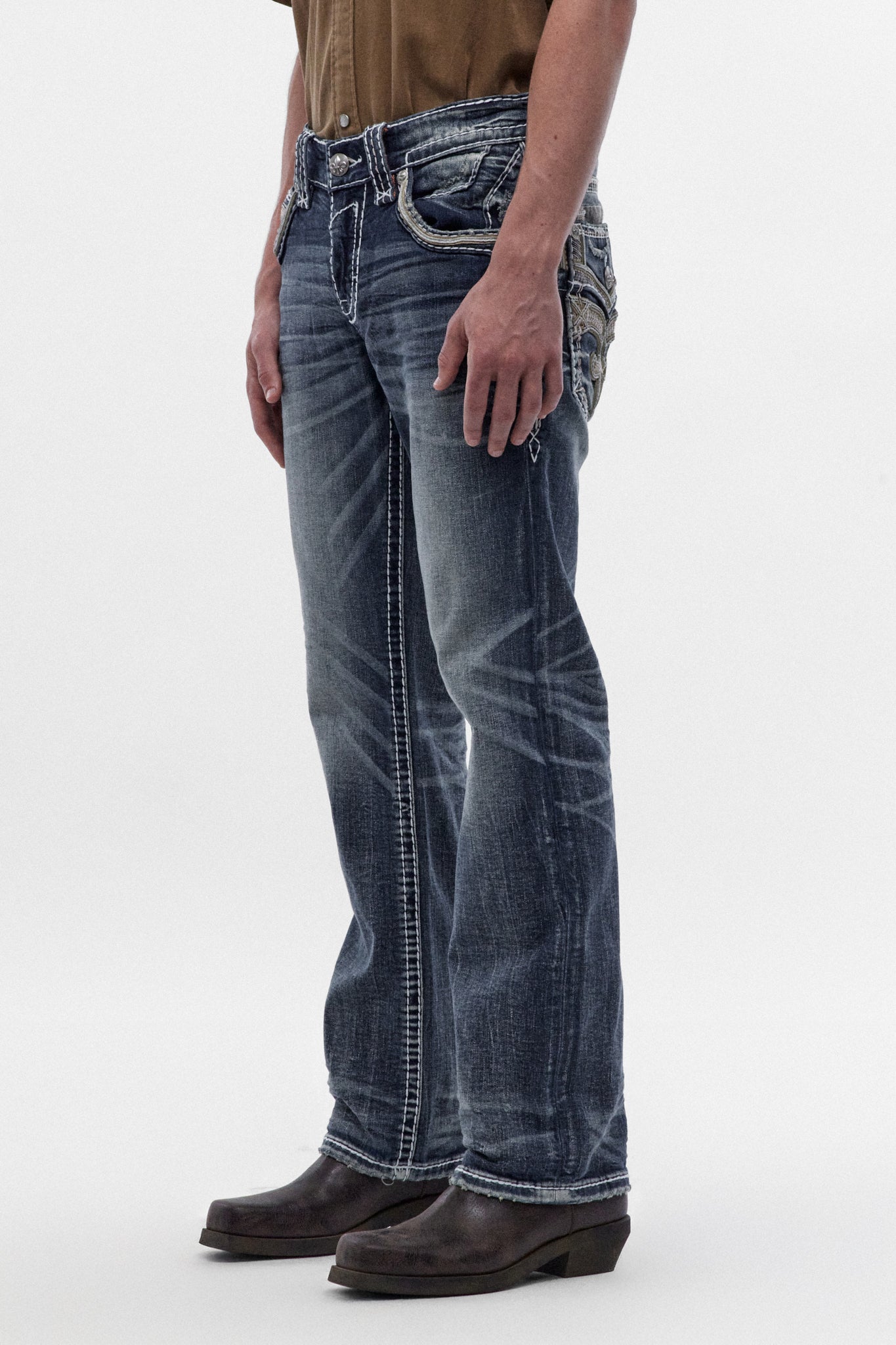 Eggplant Bootcut Jeans | Medium Wash | Rock Revival