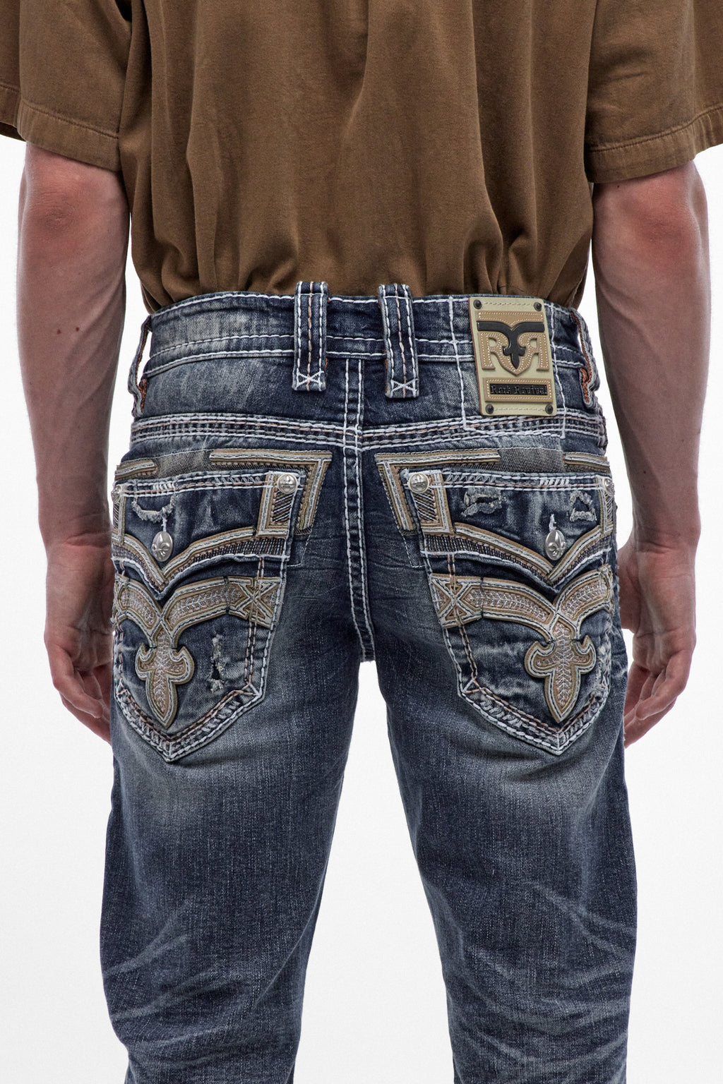 Vaqueros Bootcut Eggplant en Azul Medio