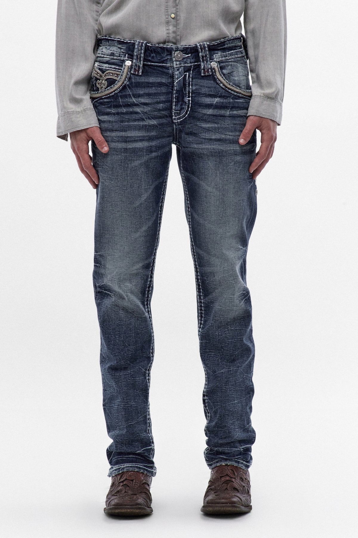 Eggplant Straight Jeans