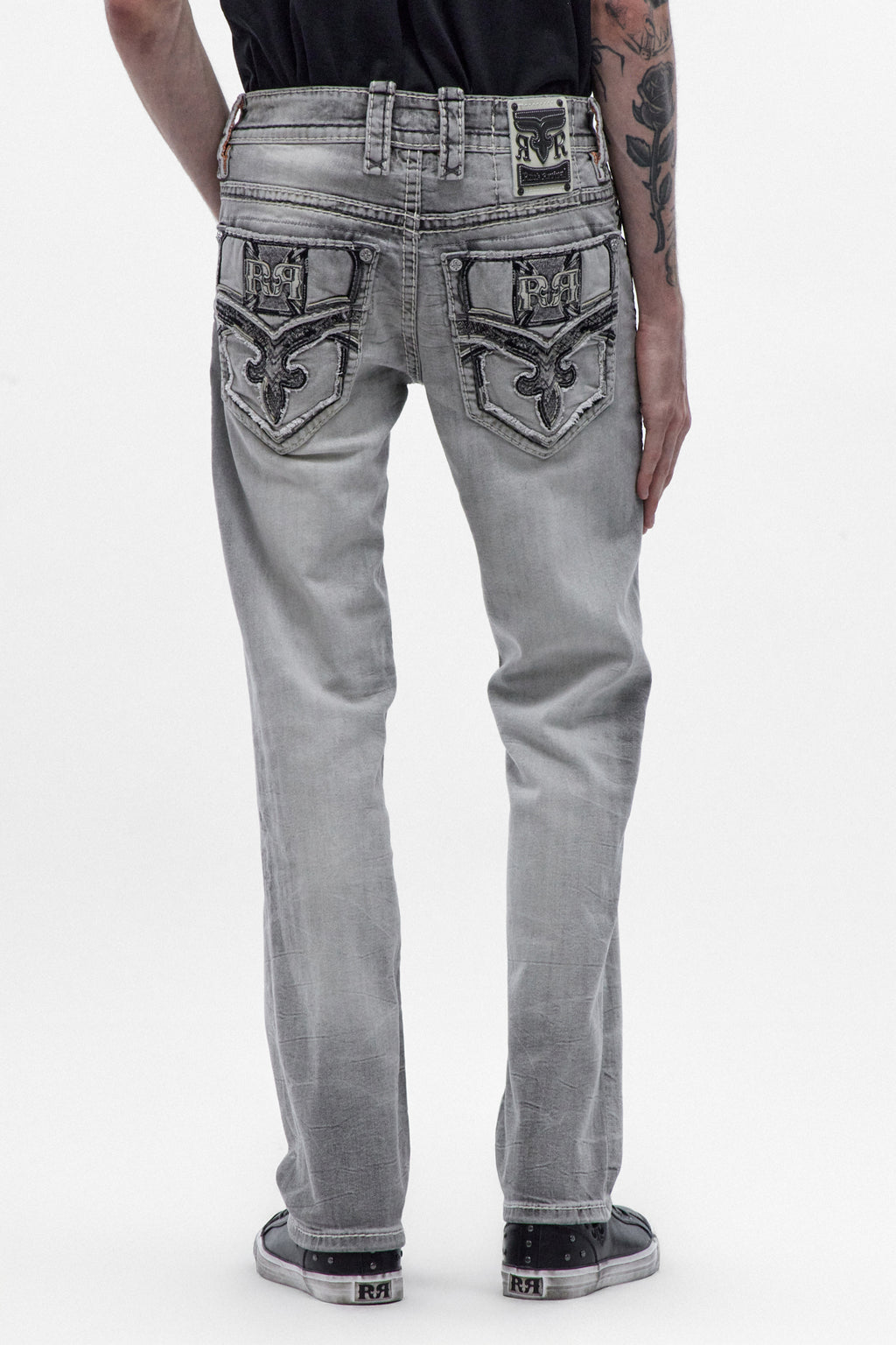 Eisen Straight Jeans in Light Gray