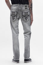 Eisen Straight Jeans in Light Gray