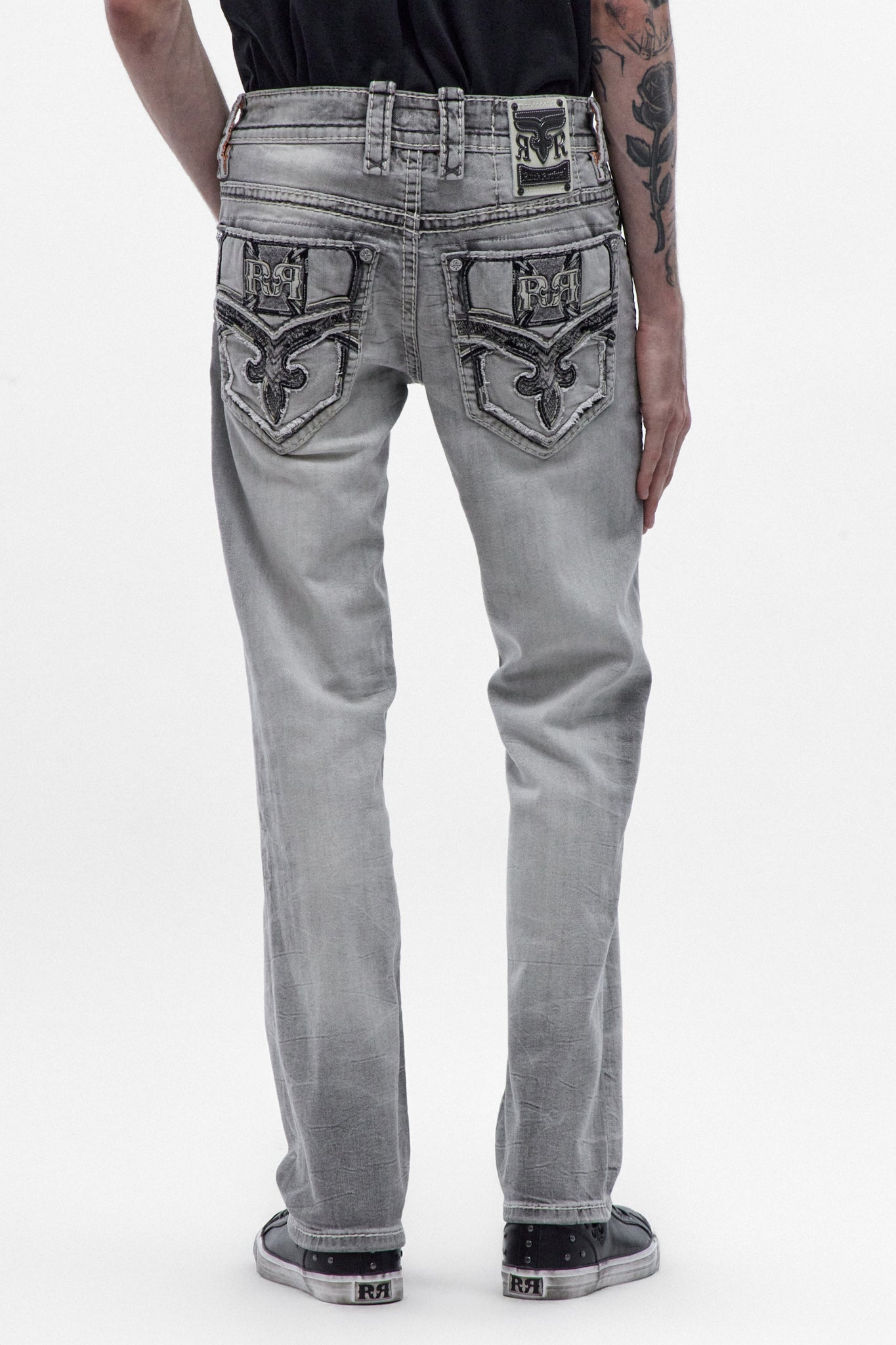 Eisen Straight Jeans in Light Gray