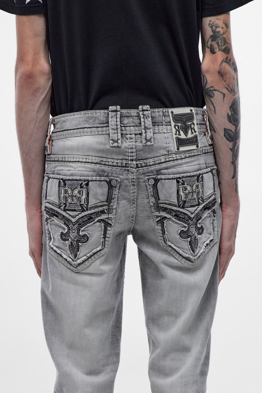 Eisen Straight Jeans in Light Gray