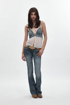 Elaina Low-Rise Bootcut in Medium Blue - Rock Revival®