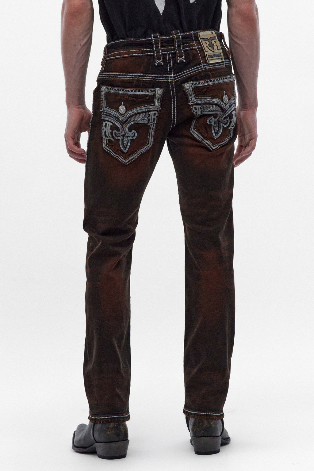 Ermias Straight Jeans in Dark Brown