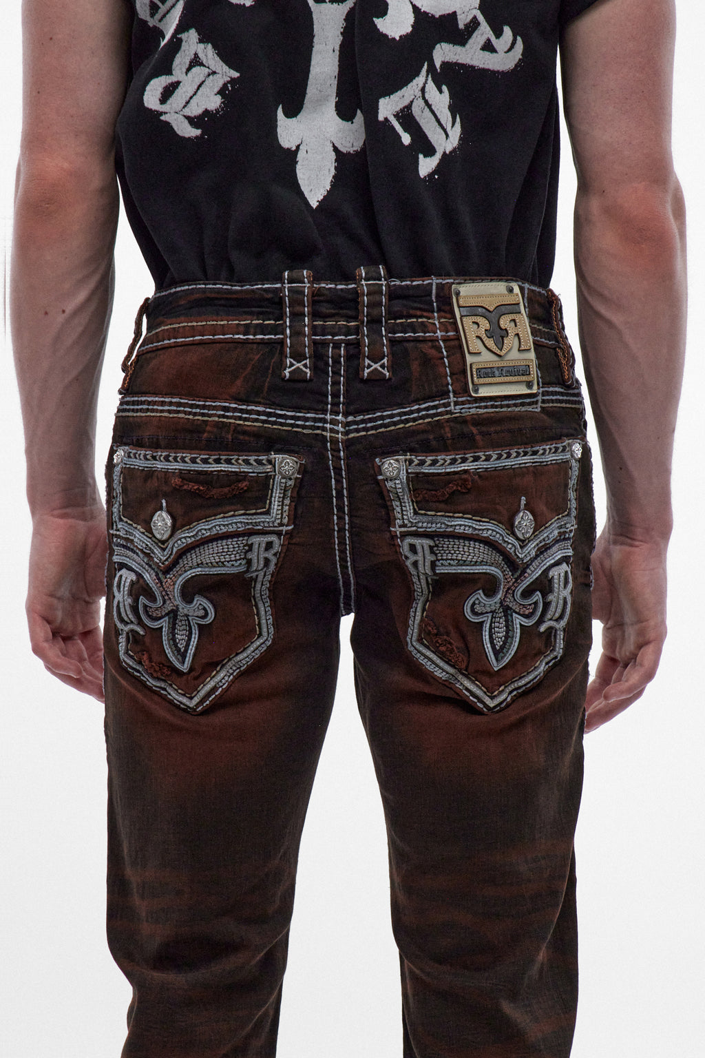 Ermias Straight Jeans in Dark Brown