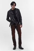 Ermias Straight Jeans in Dark Brown