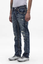Eydan Straight Jeans in Medium Blue