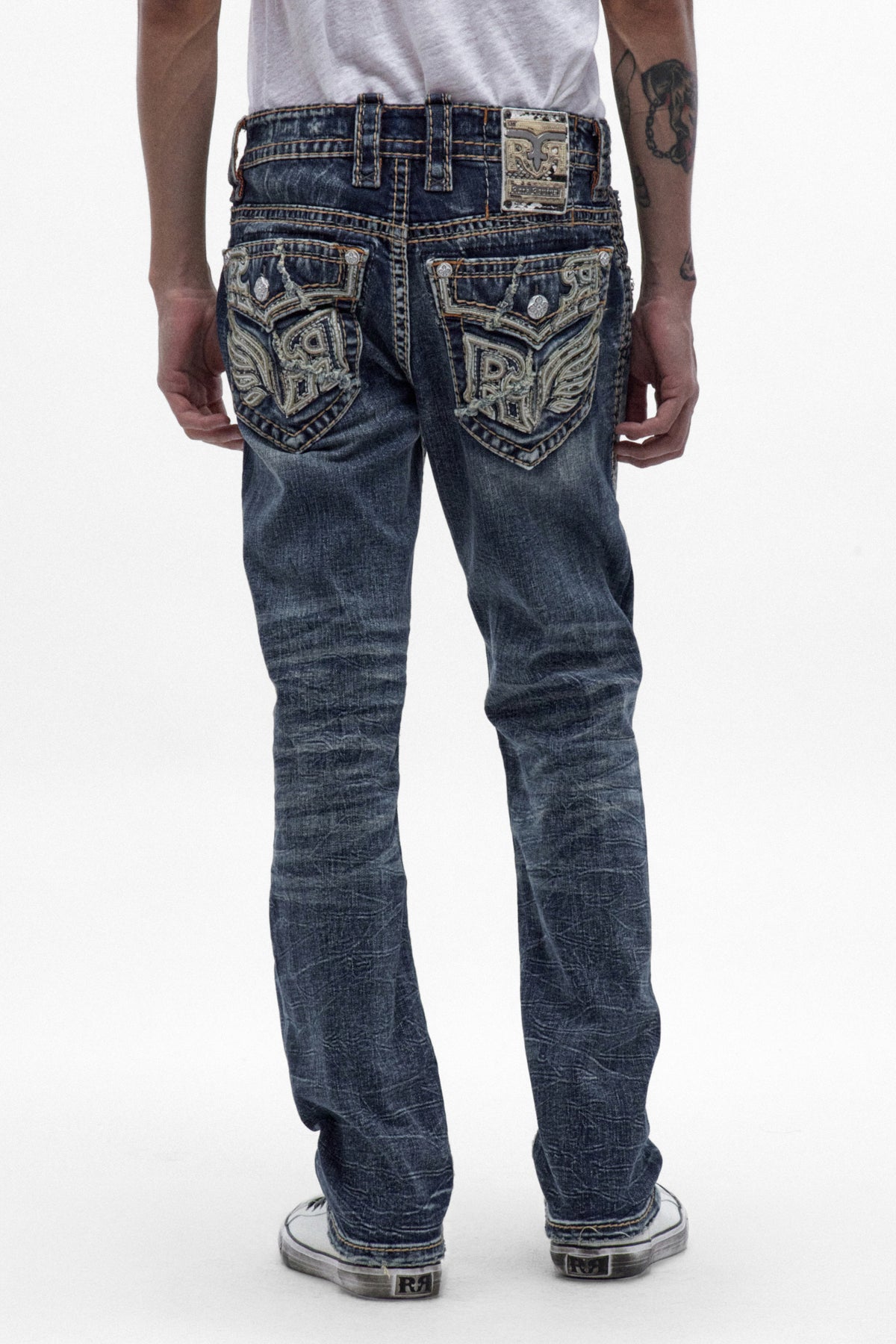 Eydan Straight Jeans in Medium Blue