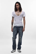 Eydan Straight Jeans in Medium Blue
