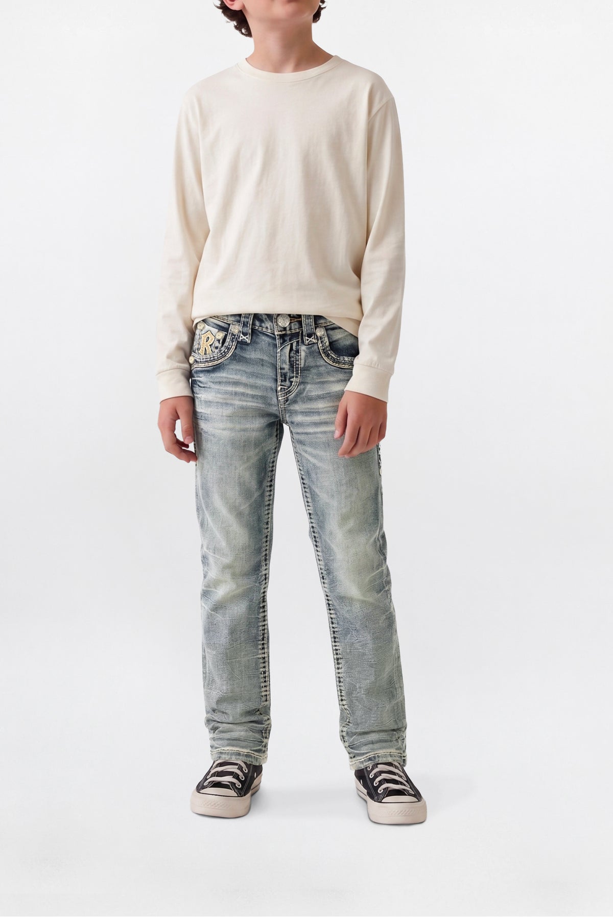 Fenwick Boys Straight Jeans in Light Blue
