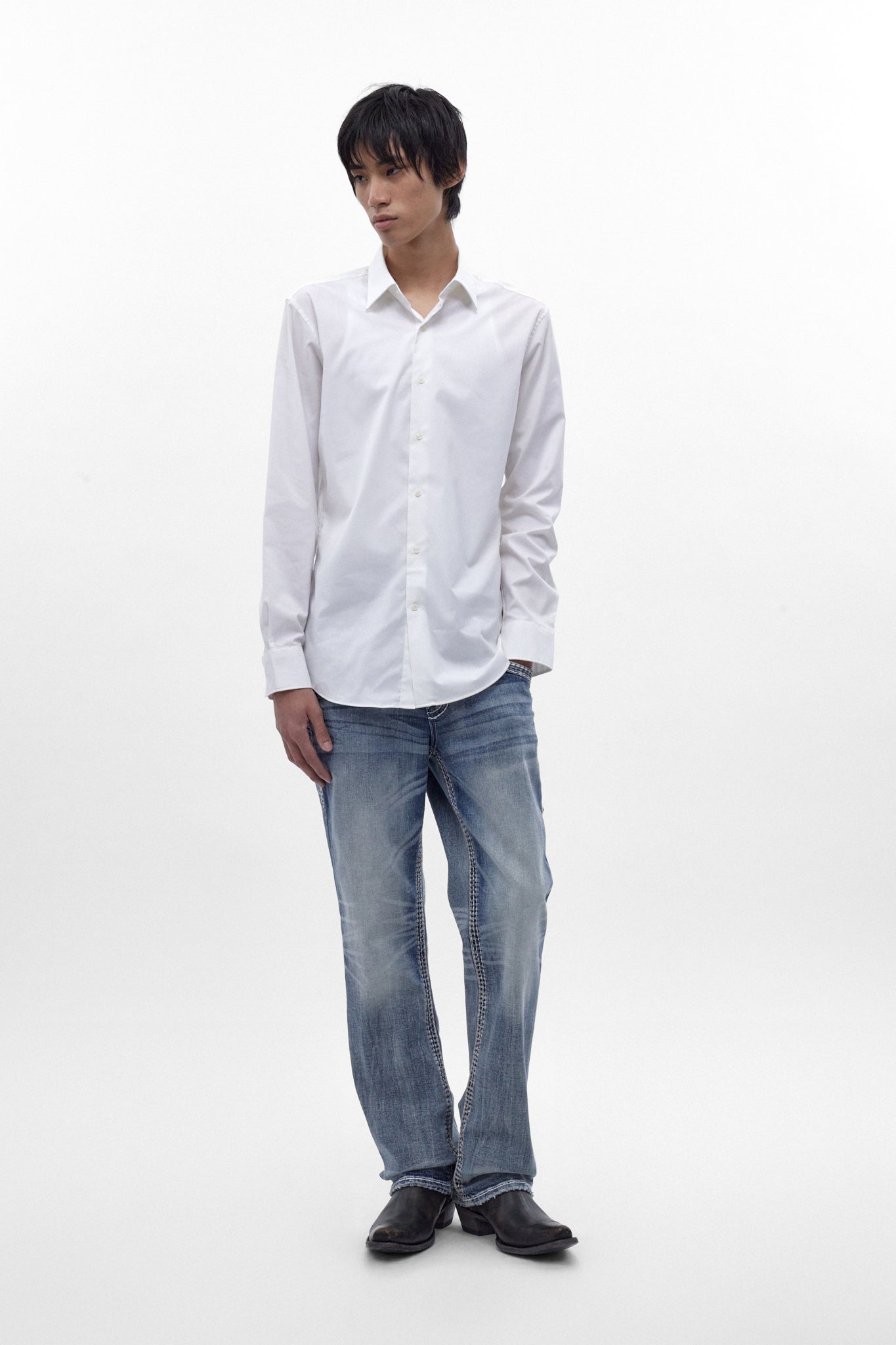 Flynn Bootcut Jeans in Light Blue - Rock Revival®