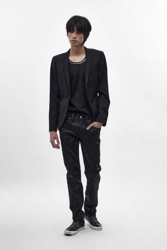 Gene Slim Jeans in Black Coating - Rock Revival®