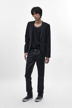 Gene Slim Jeans in Black Coating - Rock Revival®