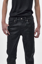 Gene Slim Jeans in Black Coating - Rock Revival®