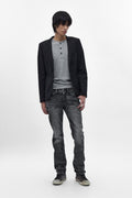 Gene Slim Jeans in Charcoal Black - Rock Revival®