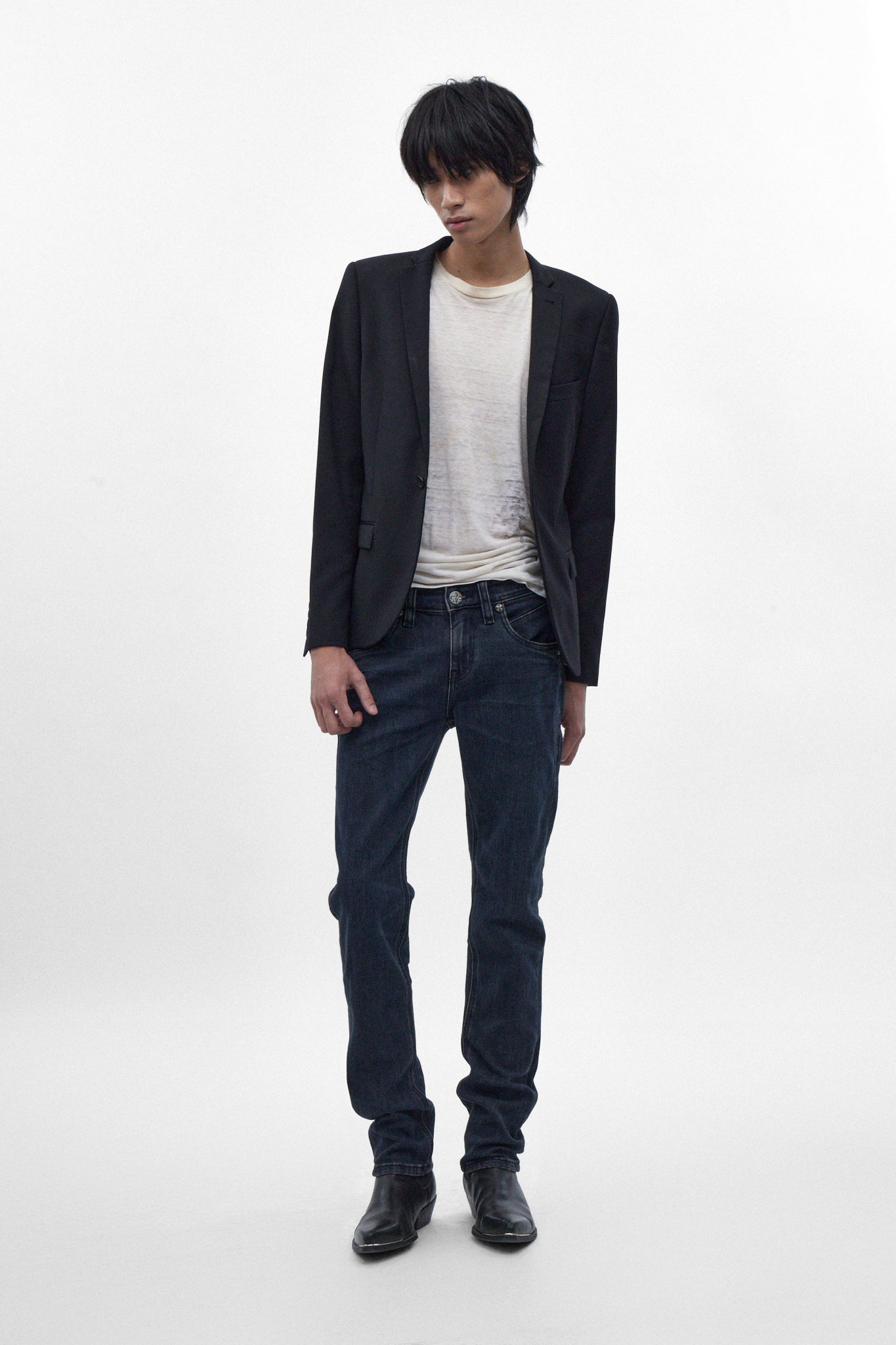 Gene Slim Jeans in Dark Blue - Rock Revival®