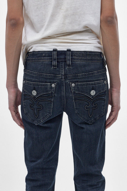 Gene Slim Jeans in Dark Blue - Rock Revival®