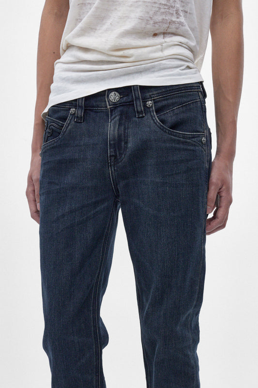 Gene Slim Jeans in Dark Blue - Rock Revival®