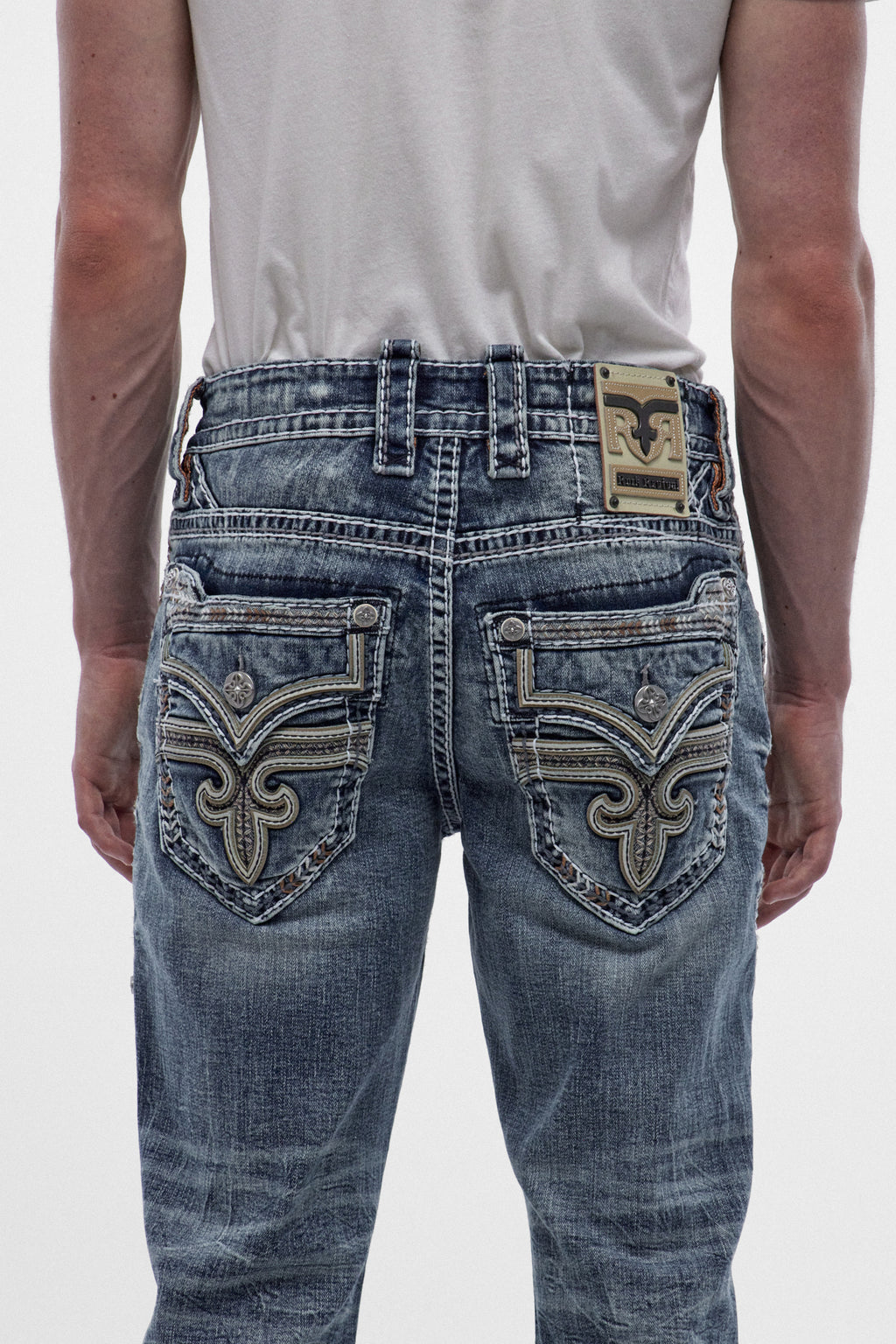 George Bootcut Jeans in Medium Blue