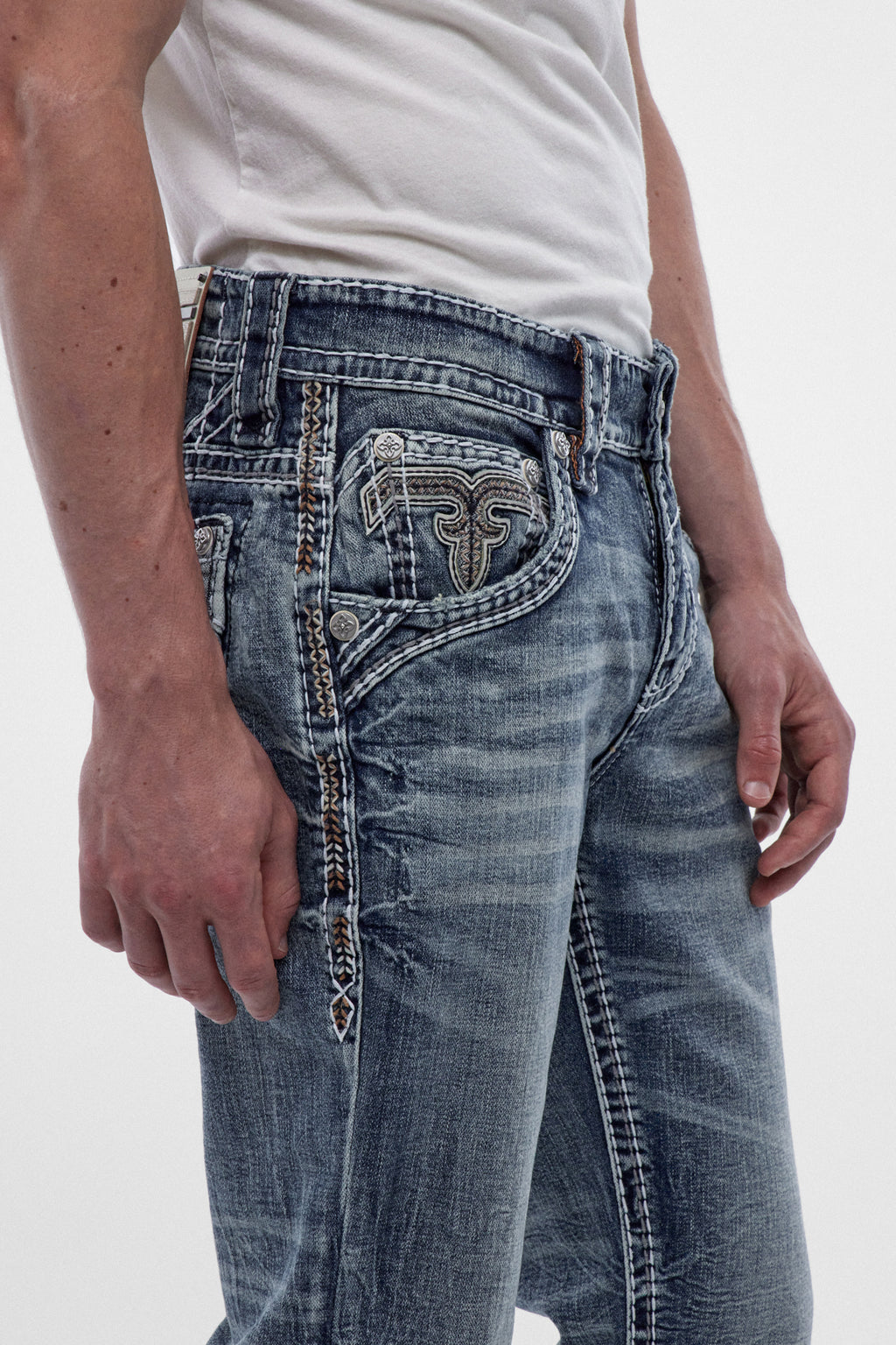 George Bootcut Jeans in Medium Blue