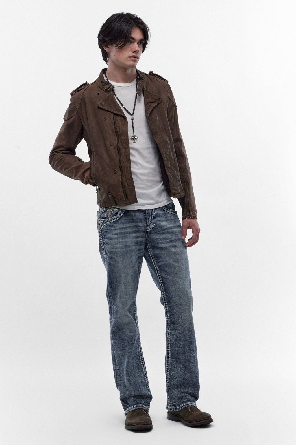 George Bootcut Jeans in Medium Blue