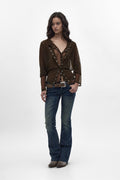 Gwen Super Low-Rise Bootcut Jeans in Dark Wash - Rock Revival®