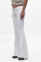 Gwen Super Low-Rise Jeans in White