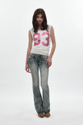 Gwen Super Low-Rise Bootcut in Stonewash Blue - Rock Revival®