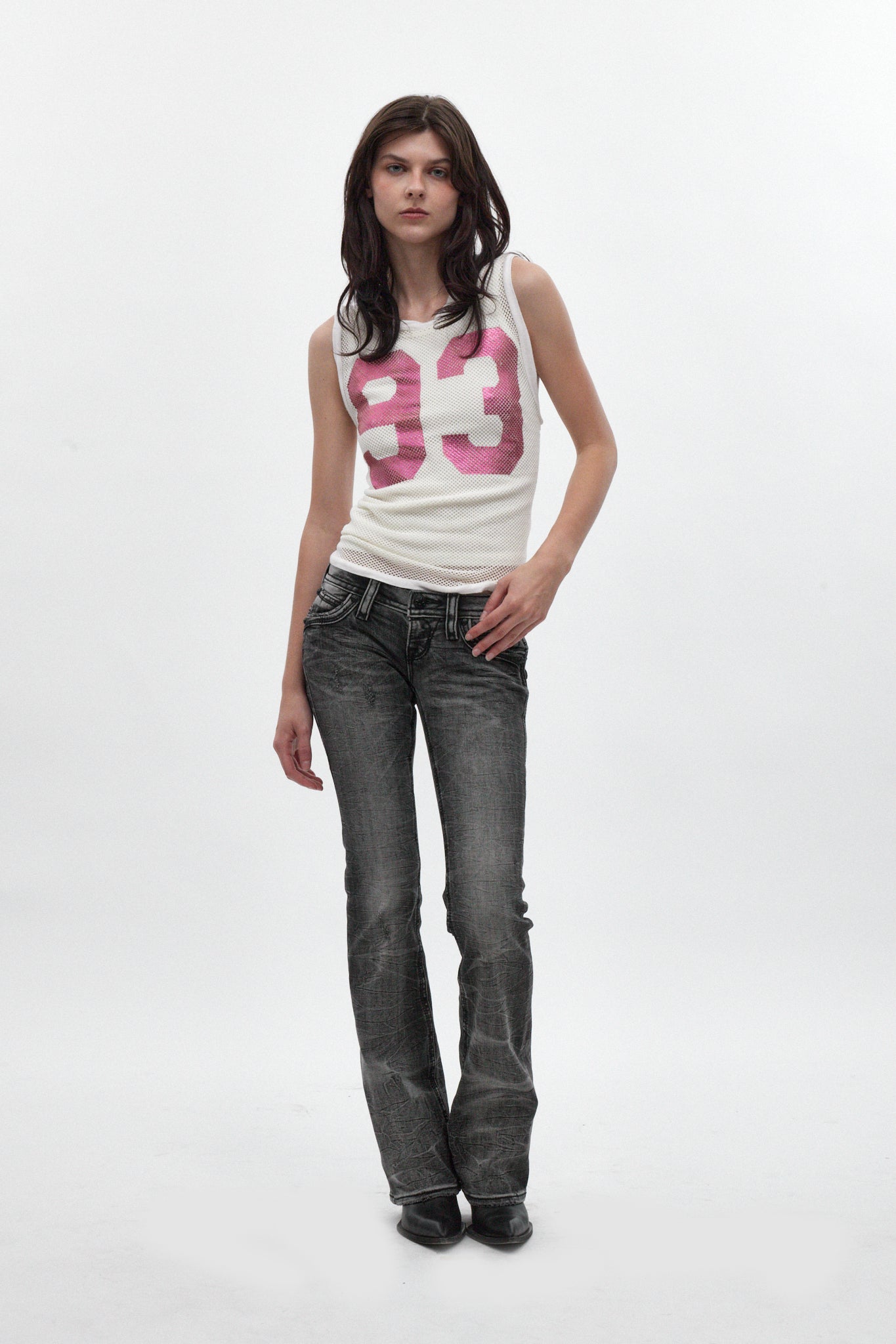 Gwen Super Low-Rise Bootcut in Black Dusk Fade - Rock Revival®