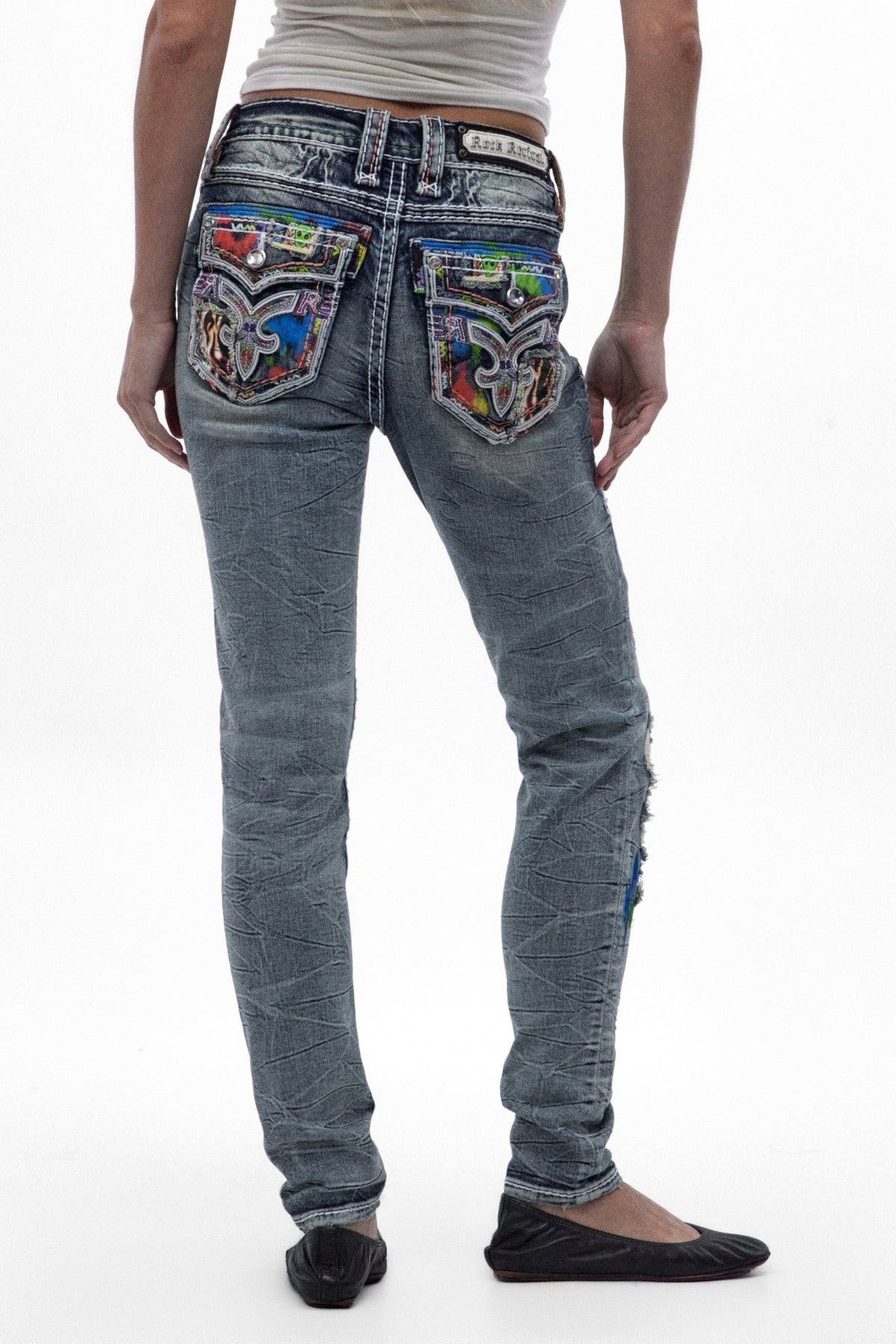 Jeans pitillo de tiro medio Harlow