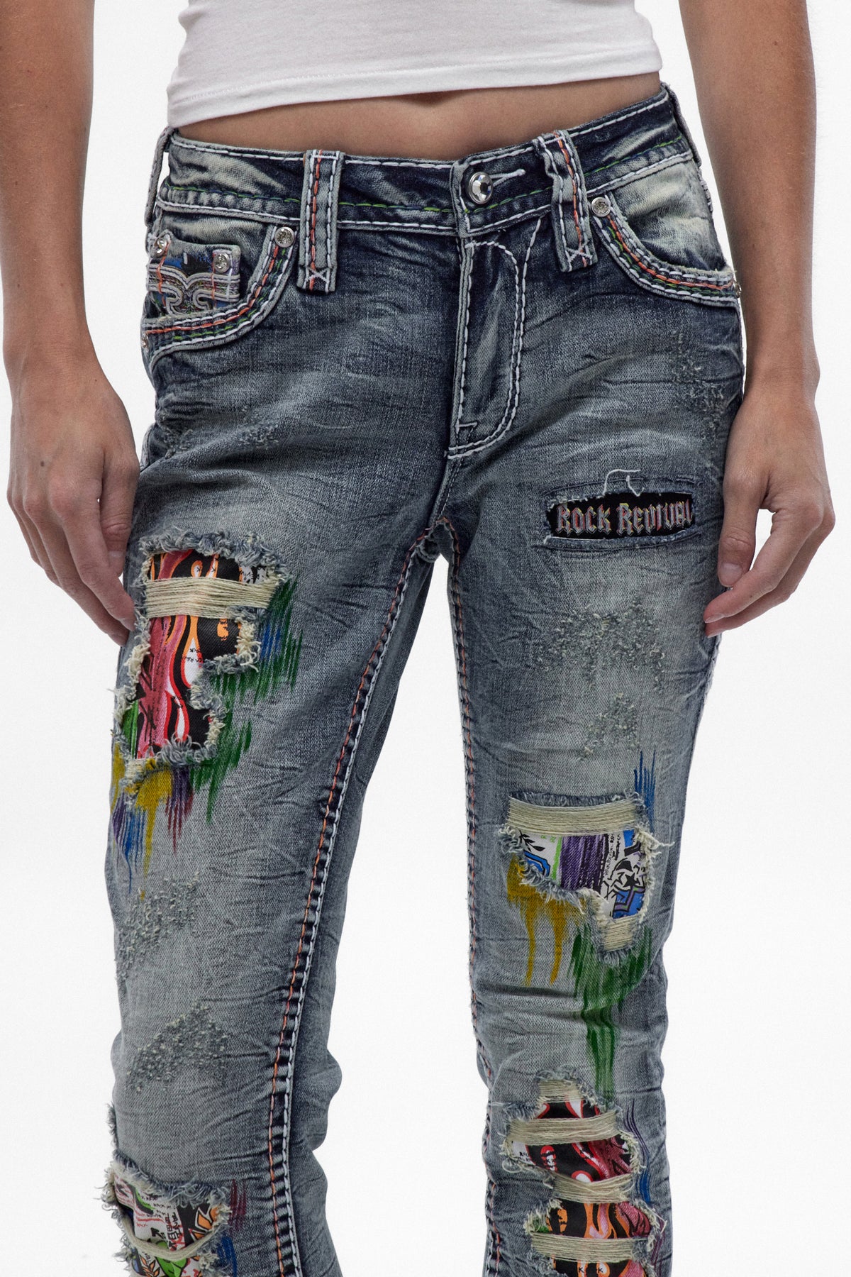 Jeans pitillo de tiro medio Harlow